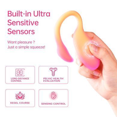 Смарт-виброяйцо Magic Motion Flamingo Max, оранжево-розовый