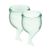 Набір менструальних чаш Satisfyer Feel Secure (light green), 15мл та 20мл, мішечок для зберігання