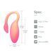 Смарт-виброяйцо Magic Motion Flamingo Max, оранжево-розовый