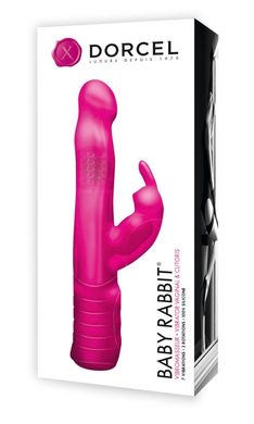 Вибратор-кролик Dorcel Baby Rabbit Pink с жемчужным массажем и вращающейся головкой