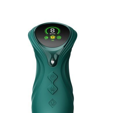 Смарт пульсатор-кролик з вібрацією і підігрівом Zalo Mose 2 Turquoise Green, зелений