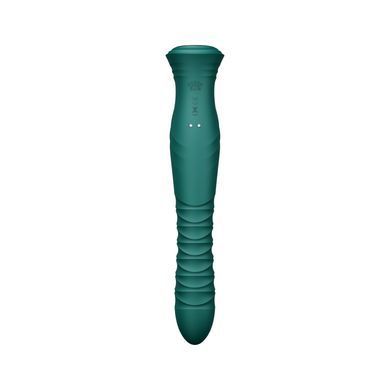 Смарт пульсатор-кролик з вібрацією і підігрівом Zalo Mose 2 Turquoise Green, зелений
