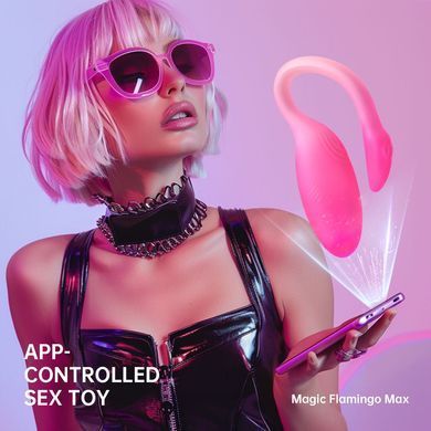 Смарт-виброяйцо Magic Motion Flamingo Max, розовый