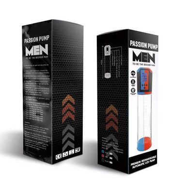 Автоматическая вакуумная помпа Men Powerup Passion Pump Red, красная