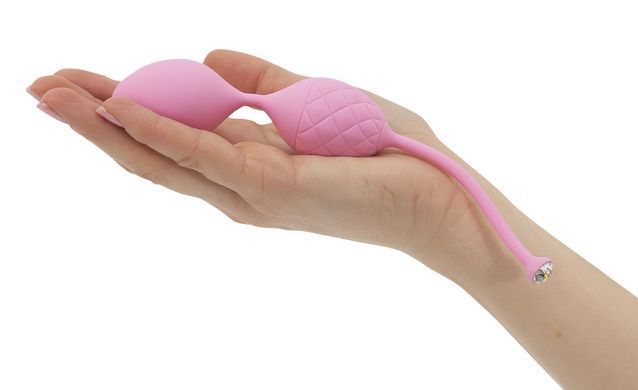 Розкішні вагінальні кульки PILLOW TALK - Frisky Pink з кристалом