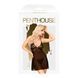 Міні-сукня з мереживним ліфом та стрінгами Penthouse - Bedtime Story Black S/M, Черный