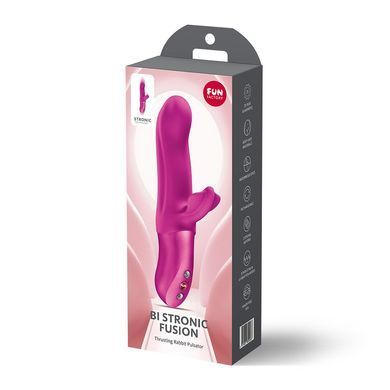 Пульсатор з вібрацією кліторального відростка Fun Factory BI STRONIC FUSION Magenta, рожевий