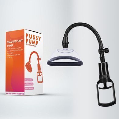 Вакуумный насос для вульвы Pussy Pump Premium Fun размер L (13 см), механический насос