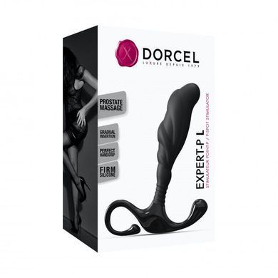 Ручний ергономічний масажер простати Dorcel Expert P size L, чорний