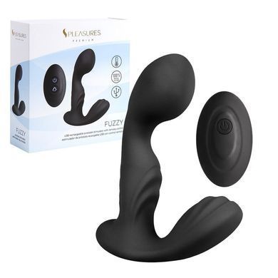 Вібромасажер простати S Pleasures Premium FUZZY, чорний