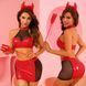 Эротический костюм дьяволицы JSY &laquo;Искусительница Джен&raquo; One Size, топ, юбка, трусики, рожки, жезл