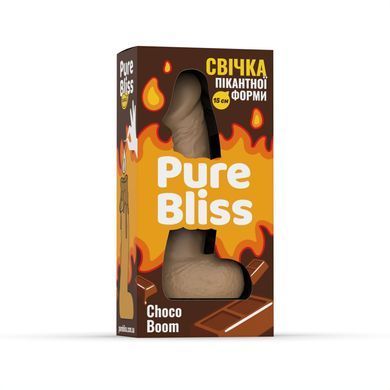 Ароматная свеча пикантной формы Pure Bliss Brown Choco Boom Small &ndash; шоколад, коричневая