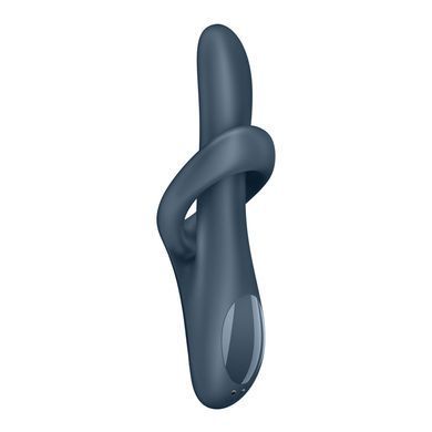 Вибратор с ротацией Satisfyer Heat Flex 4 Grey, подогрев до 39&deg;C, серый
