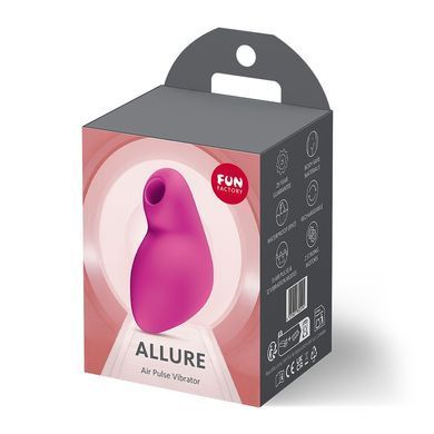 Вакуумный стимулятор с вибрацией Fun Factory Allure Magenta, розовый