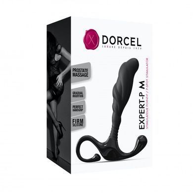 Ручний ергономічний масажер простати Dorcel Expert P size M, чорний