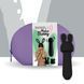 Минивибратор FeelzToys Mister Bunny Black с двумя насадками, черный