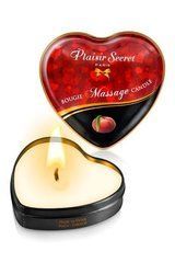 Масажна свічка серця Plaisirs Secrets Peach (35 мл)