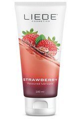 Лубрикант Liebe Lubricant Strawberry - полуниця, 100 мл