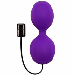 Вагінальні кульки з вібрацією Adrien Lastic Kegel Vibe Purple, діаметр 3,7см