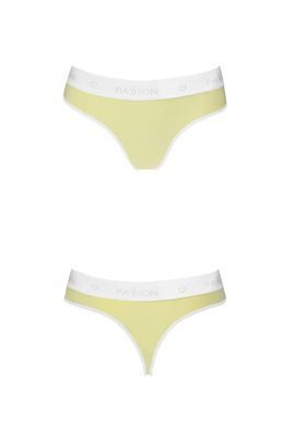 Спортивные трусики-стринги Passion PS007 PANTIES yellow, size XL