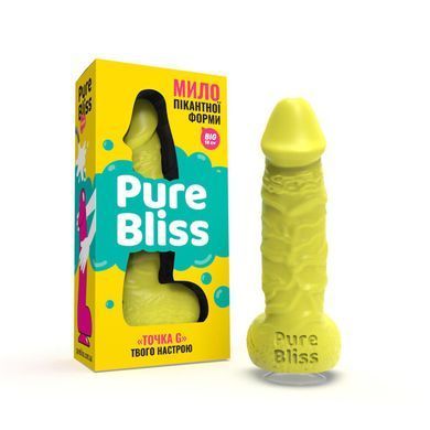 Мило у формі пеніса Pure Bliss BIG Yellow, жовте