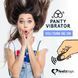 Вібратор в трусики FeelzToys Panty Vibrator Black з пультом ДК, чорний