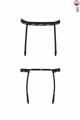 Пояс-стрепи для панчох SHELLY GARTER BELT black XXL/XXXL - Passion Exclusive