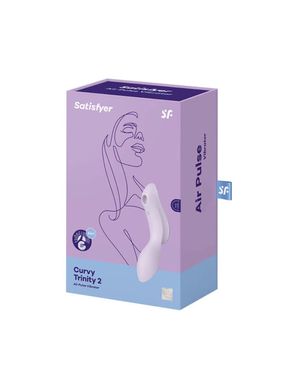 Вакуумний стимулятор із вібрацією Satisfyer Curvy Trinity 2 Violet