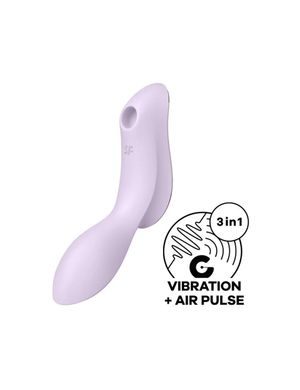 Вакуумний стимулятор із вібрацією Satisfyer Curvy Trinity 2 Violet