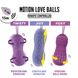 Вагінальні кульки з масажем та вібрацією FeelzToys Motion Love Balls Jivy з пультом ДУ, 7 режимів