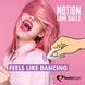 Вагинальные шарики с массажем и вибрацией FeelzToys Motion Love Balls Jivy, пульт ДУ