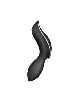 Вакуумний стимулятор із вібрацією Satisfyer Curvy Trinity 2 Black