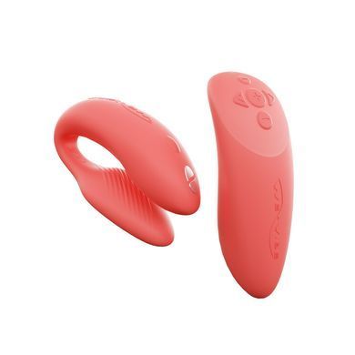 Смарт-вибратор для пар We-Vibe Chorus Crave Coral, коралловый