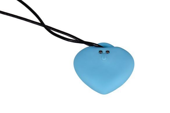 Мінівібратор &laquo;Сердечко&raquo; FairyGasm PleasureStone blue, блакитний