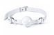 Кляп силіконовий Feral Feelings Silicon Ball Gag White/White, білий ремінець, біла кулька
