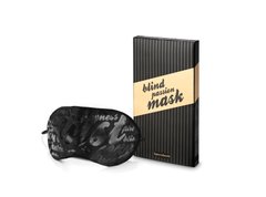 Маска ніжна на очі Bijoux Indiscrets - Blind Passion Mask в подарунковій упаковці, Черный