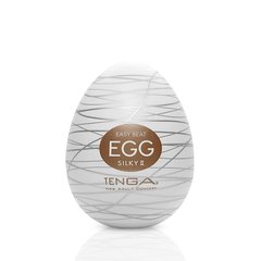 Мастурбатор-яйцо Tenga Egg Silky II с рельефом в виде паутины