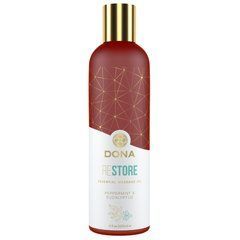 Натуральна масажна олія DONA Restore &ndash; Peppermint & Eucalyptus (120 мл) з ефірними оліями