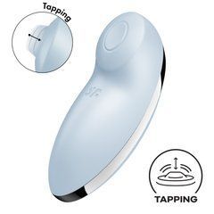 Вибростимулятор-пульсатор Satisfyer Tap&Climax 2 Blue, голубой