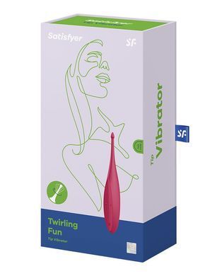 Вібратор для клітора Satisfyer Twirling Fun Poppy Red, червоний