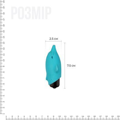 Вибропуля Adrien Lastic Pocket Vibe Flippy 10, бирюзовая