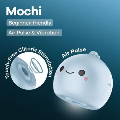 Вакуумный клиторальный стимулятор Satisfyer Mochi Frost Blue, голубой