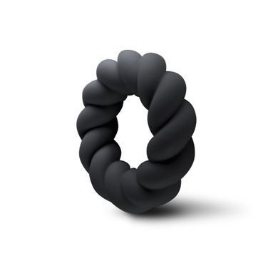 Эрекционное кольцо Rocks Off Twist, диаметр 3 см, черное