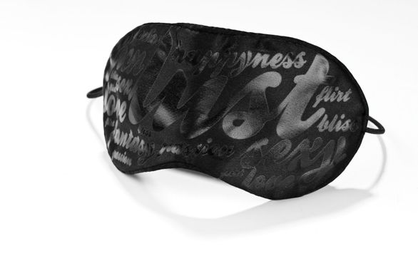 Маска ніжна на очі Bijoux Indiscrets - Blind Passion Mask в подарунковій упаковці, Черный