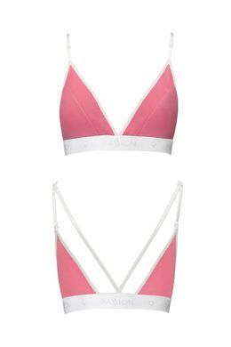 Спортивний топ з подвійними бретелями Passion PS007 TOP pink, size L