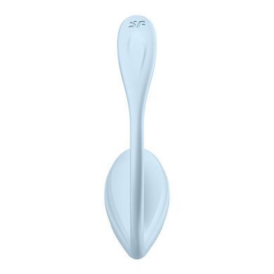 Смарт-віброяйце Satisfyer Smooth Petal Connect App Light Blue, блакитне