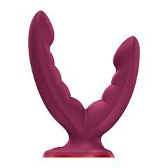 Двойной фаллоимитатор Fun Factory RYDE Wine Red, бордовый