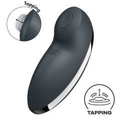 Вибростимулятор-пульсатор Satisfyer Tap & Climax 2 Grey, серый