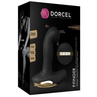 Вібромасажер з "масажем пальцем" для простати і вагіни Dorcel P-Finger, чорний