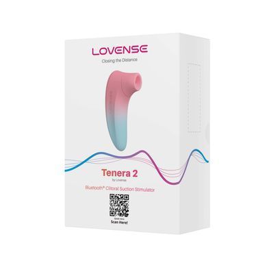 Вакуумний кліторальний смарт-стимулятор Lovense Tenera 2, рожево-блакитний
